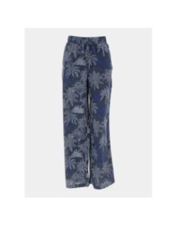 Pantalon fluide silia tropical bleu marine femme - Teddy Smith