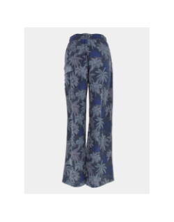 Pantalon fluide silia tropical bleu marine femme - Teddy Smith