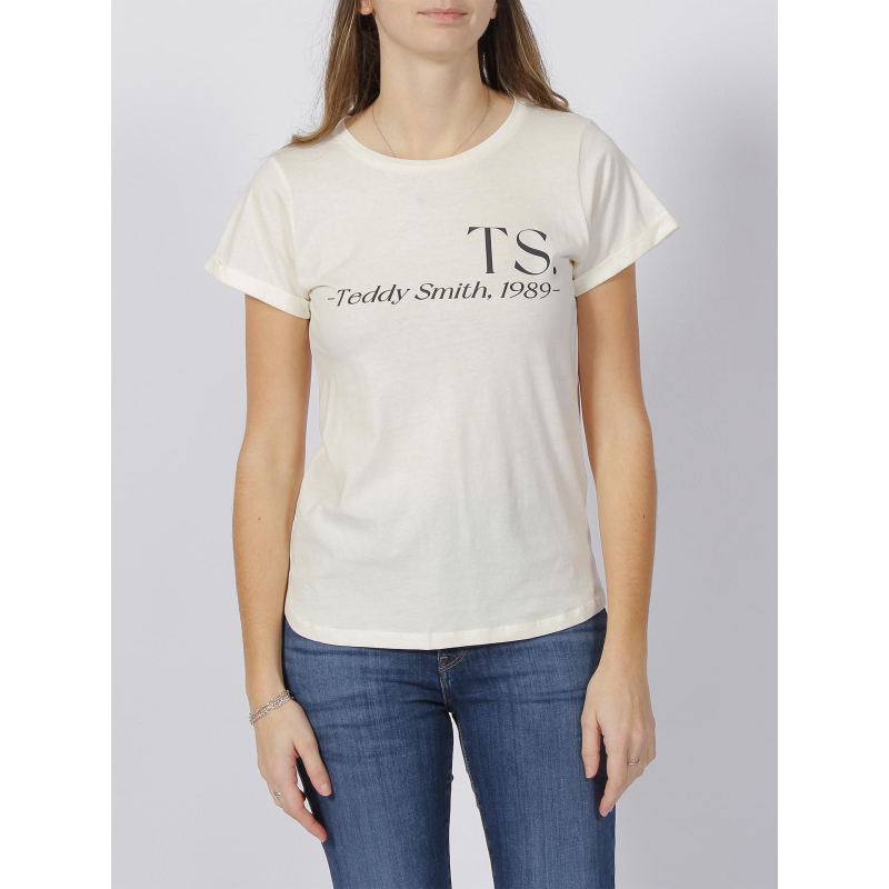 T-shirt sweety blanc femme - Teddy smith