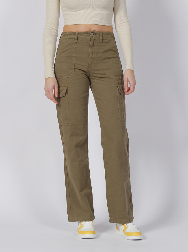 Pantalon cargo large malfy kaki femme - Only