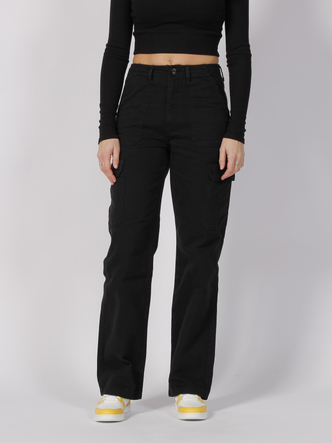 Pantalon cargo large malfy noir femme - Only