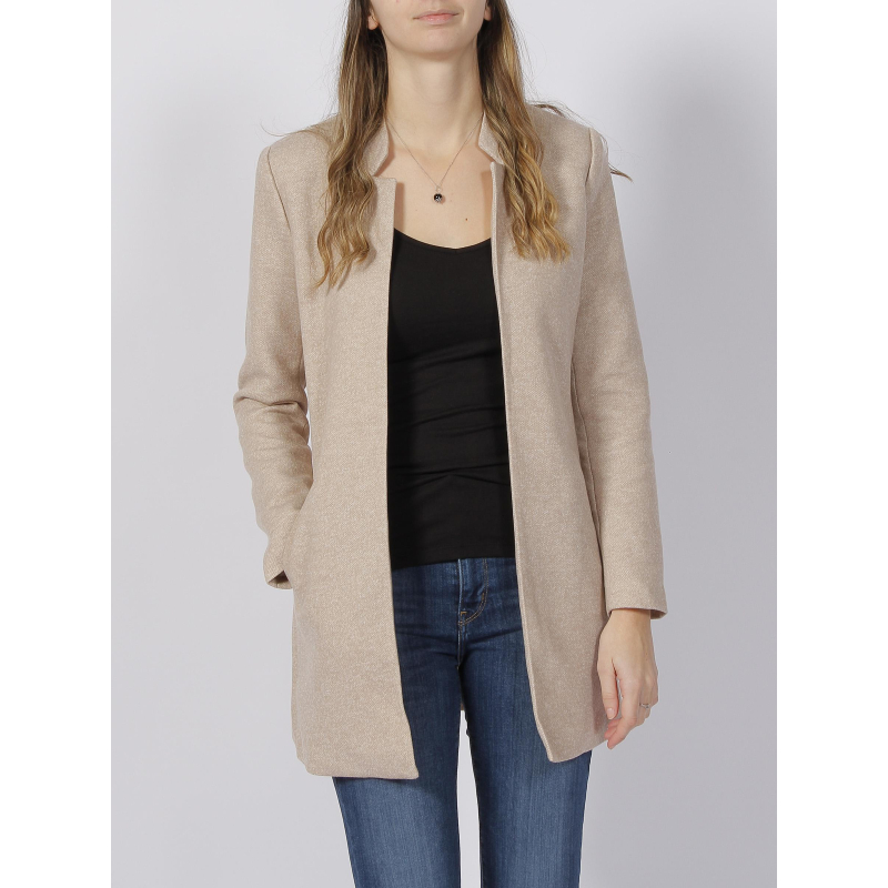 Veste longue soho beige femme - Only