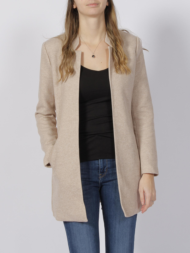 Veste longue soho beige femme - Only