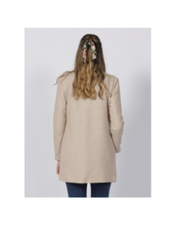 Veste longue soho beige femme - Only