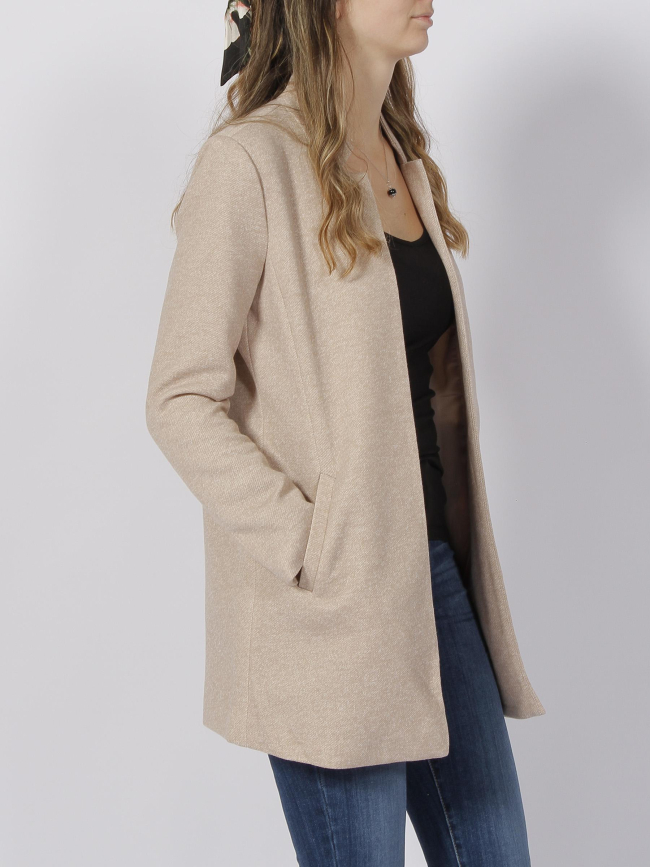 Veste longue soho beige femme - Only