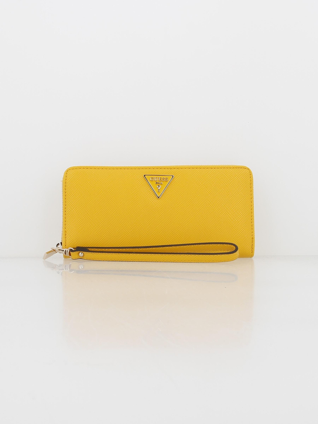 Portefeuille éco alexie jaune femme - Guess