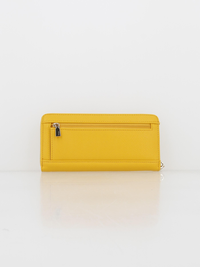 Portefeuille éco alexie jaune femme - Guess