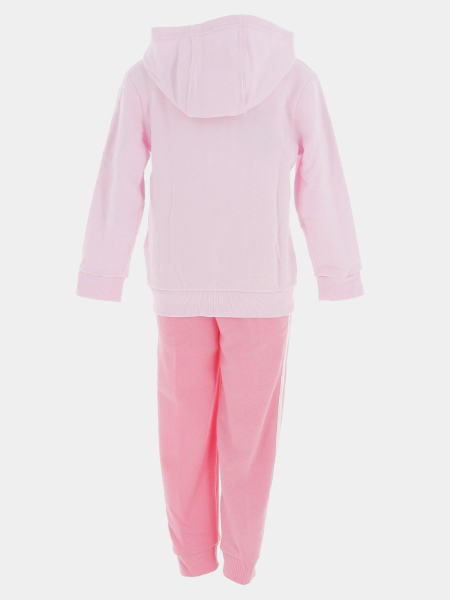 Ensemble de survêtement 3 stripes rose enfant - Adidas