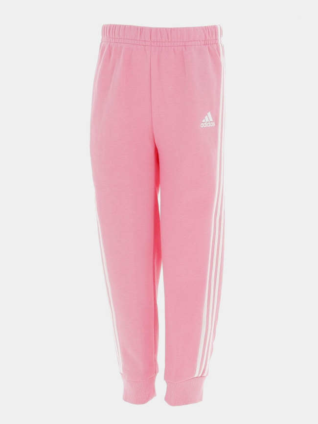 Ensemble de survêtement 3 stripes rose enfant - Adidas