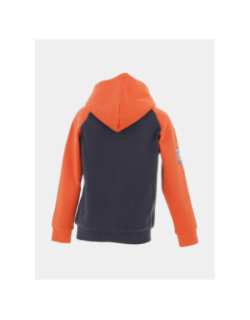 Sweat à capuche zippé tulas bleu marine/rouge enfant - Name It