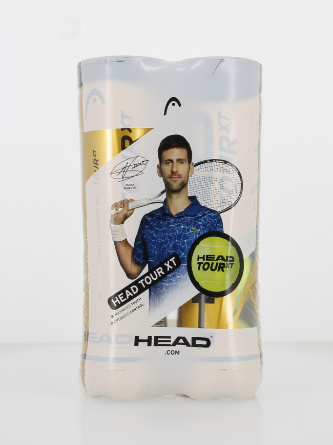 Pack 2x4 balles de tennis tournament jaune - Head