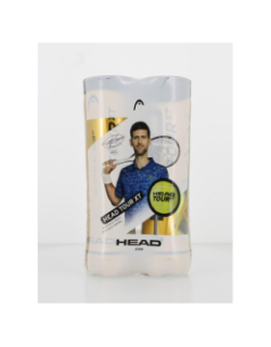 Pack 2x4 balles de tennis tournament jaune - Head