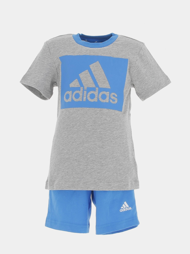 Ensemble sport t-shirt short bleu garçon - Adidas