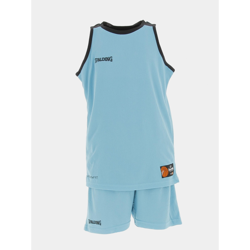 Ensemble de basketball reversible bleu/noir enfant - Spalding