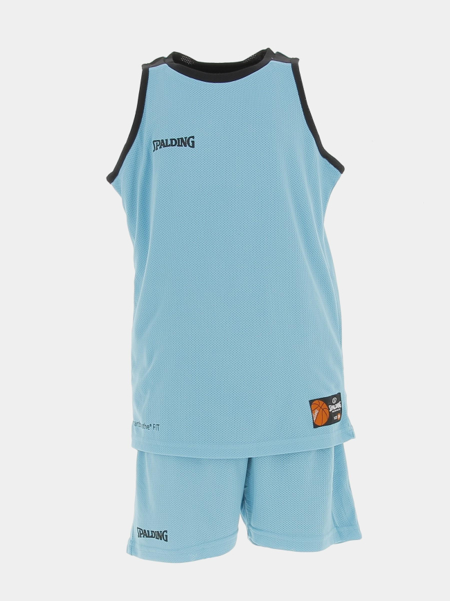 Ensemble de basketball reversible bleu/noir enfant - Spalding