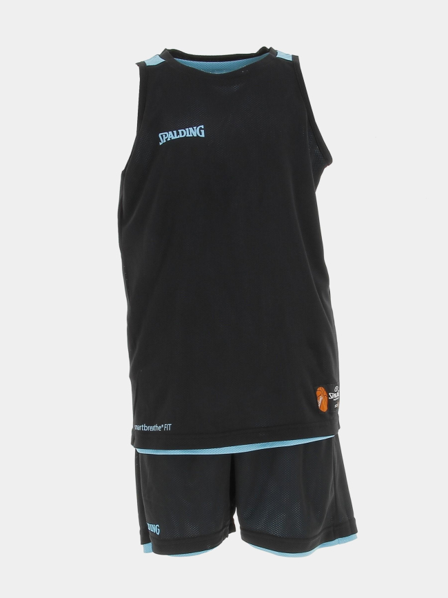 Ensemble de basketball reversible bleu/noir enfant - Spalding