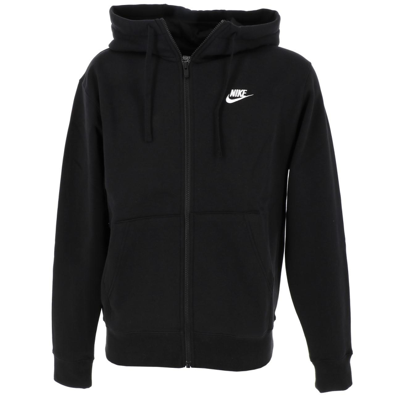 Sweat zippé à capuche sportswear club noir homme - Nike