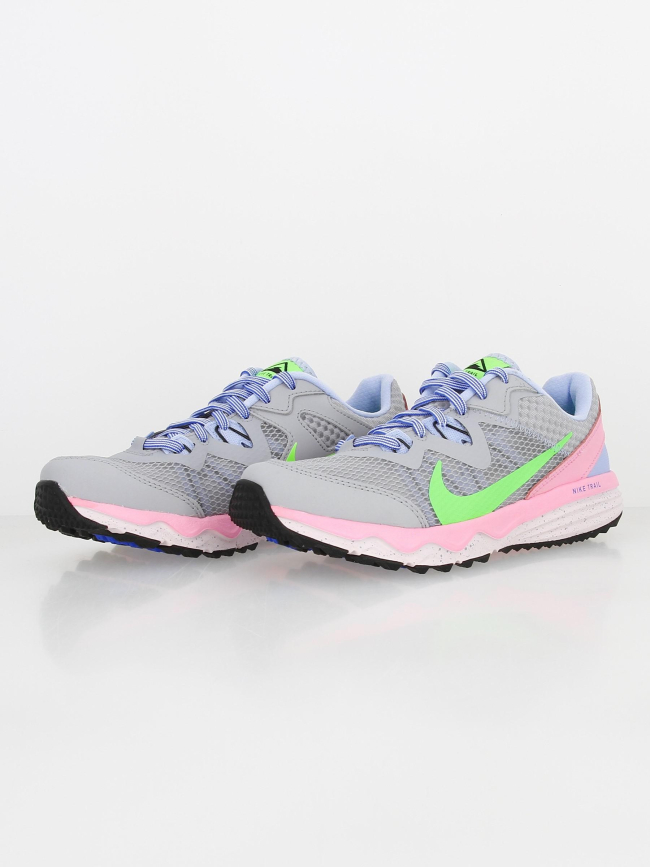 Chaussures de trail juniper gris rose vert femme - Nike