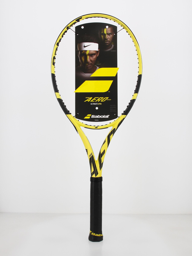 Raquette de tennis non cordée pure aero team jaune - Babolat