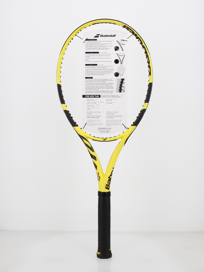 Raquette de tennis non cordée pure aero team jaune - Babolat