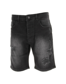 Short en jean dechiré delavé gris homme - Project X Paris