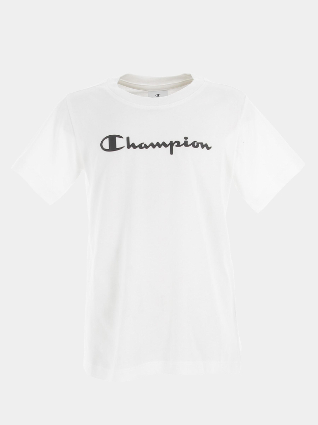 T-shirt crewneck logo noir blanc enfant - Champion