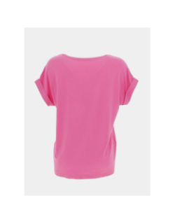 T-shirt basique moster rose femme - Only