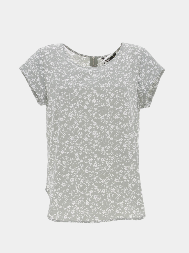 T-shirt fleuri vic vert femme - Only