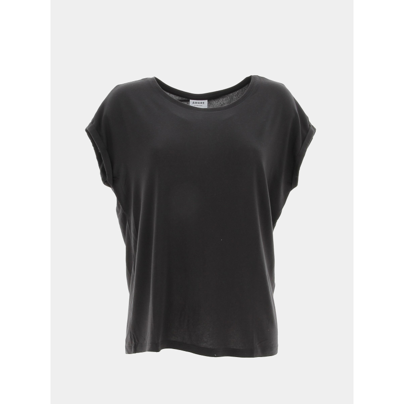 T-shirt uni ava plain noir femme - Vero Moda