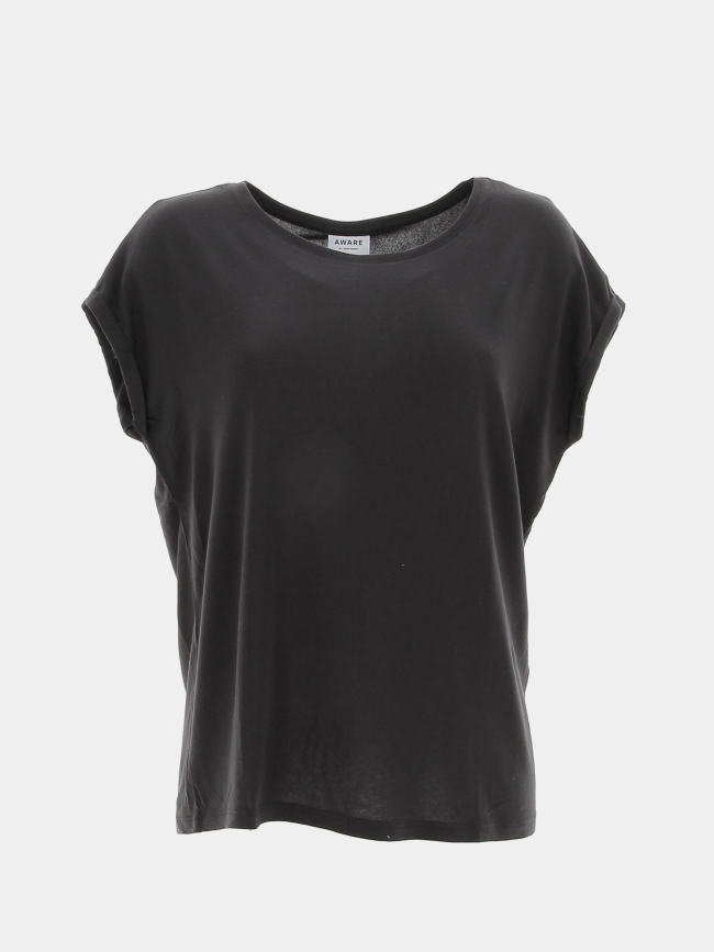 T-shirt uni ava plain noir femme - Vero Moda