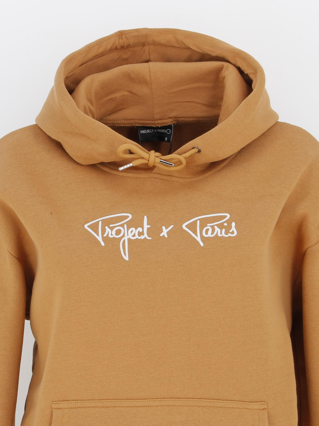 Sweat à capuche signature camel femme - Project X Paris