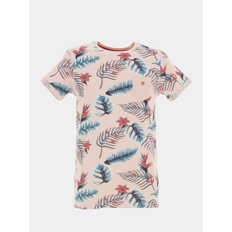 T-shirt nubie floral rose homme - Deeluxe