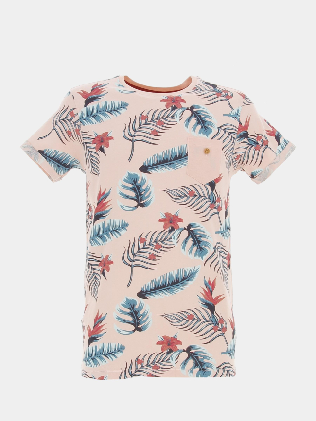 T-shirt nubie floral rose homme - Deeluxe