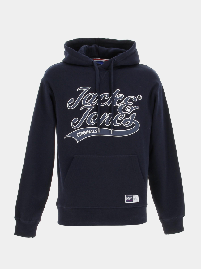 Sweat à capuche trevor bleu marine homme - Jack & Jones