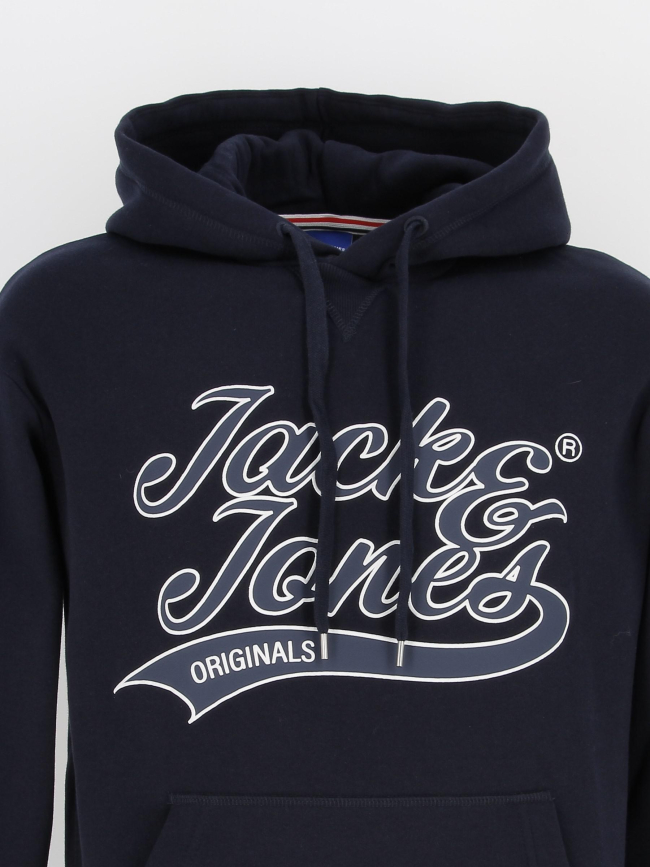 Sweat à capuche trevor bleu marine homme - Jack & Jones