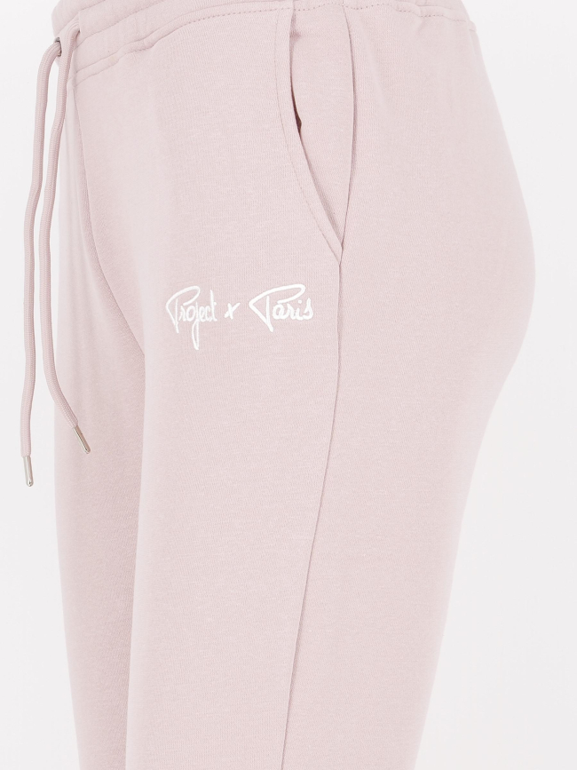 Jogging uni signature rose femme - Project X Paris