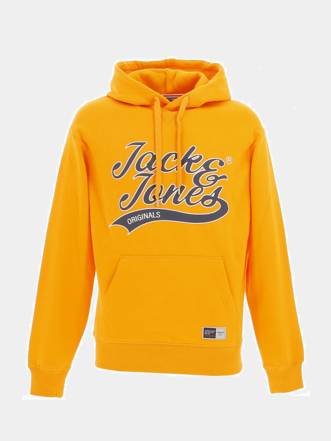 Sweat à capuche trevor jaune homme - Jack & Jones
