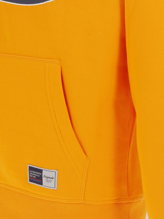 Sweat à capuche trevor jaune homme - Jack & Jones