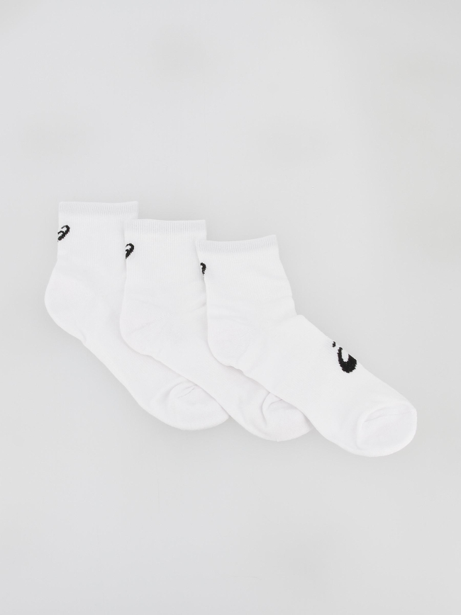 Pack 3 paires de chaussettes quarter blanc - Asics