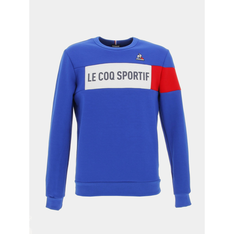 Sweat tricolore crew bleu homme - Le Coq Sportif