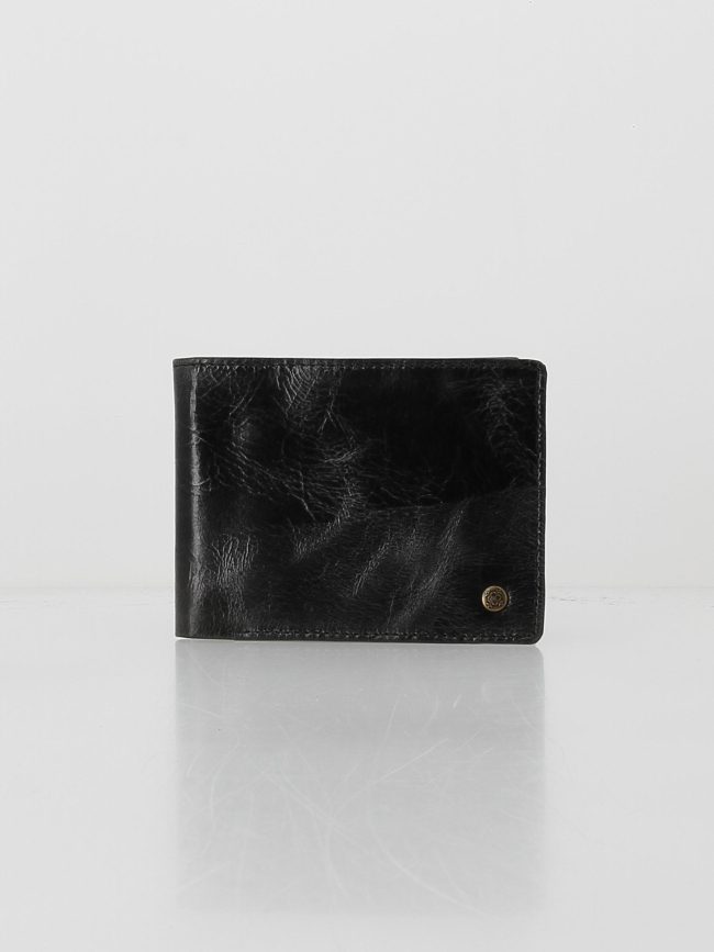 Portefeuille en cuir 3 volets noir homme - Oxbow