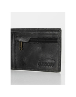 Portefeuille en cuir 3 volets noir homme - Oxbow