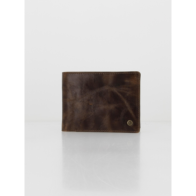 Portefeuille en cuir 3 volets marron homme - Oxbow