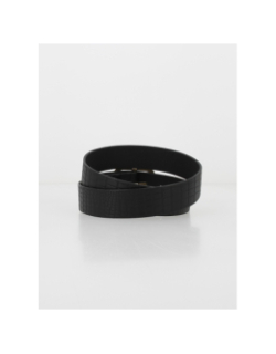 Ceinture en cuir glommi noir femme - Pieces