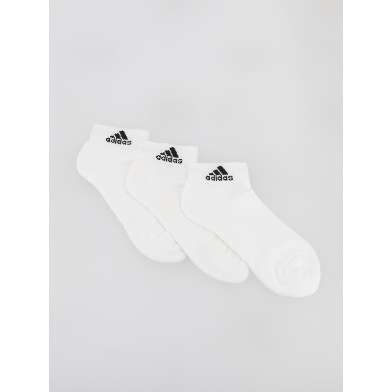 Pack 3 paires de chaussettes basses blanc - Adidas