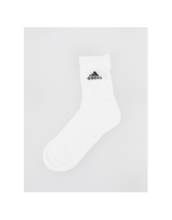 Pack 6 paires de chaussettes hautes amorti blanc - Adidas