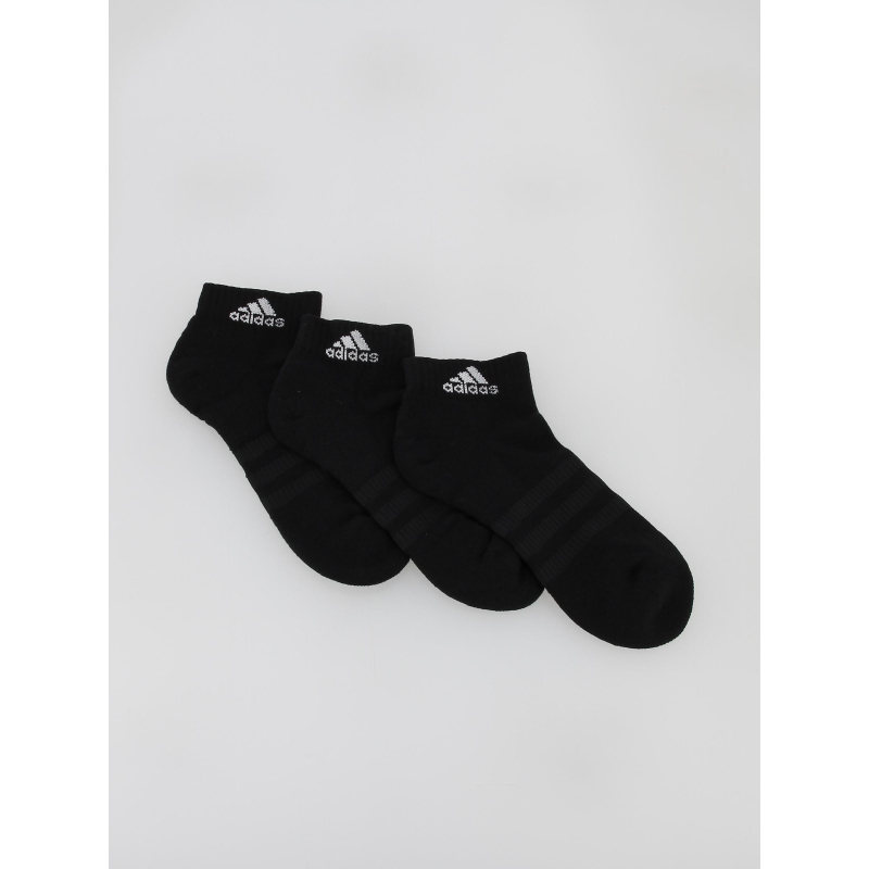 Pack 3 paires de chaussettes basses noir - Adidas