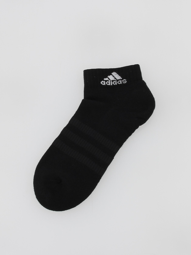 Pack 3 paires de chaussettes basses noir - Adidas