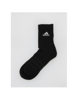 Pack 6 paires de chaussettes hautes amorti noir - Adidas