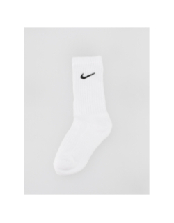 Pack 3 paires de chaussettes cush crew blanc - Nike